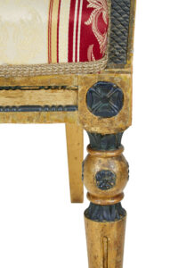 Pair of 19th Century Swedish Carved Gilt Armchairs — thumbnail 4