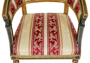 Pair of 19th Century Swedish Carved Gilt Armchairs — thumbnail 3