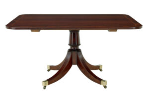 19TH CENTURY GEORGIAN MAHOGANY BREAKFAST DINING TABLE