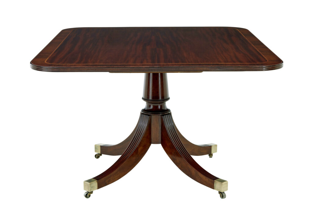 19th Century Georgian Mahogany Breakfast Dining Table — image 7