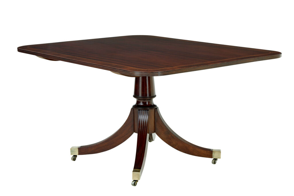 19th Century Georgian Mahogany Breakfast Dining Table — image 6