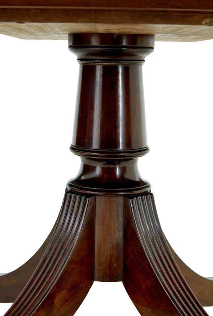 19th Century Georgian Mahogany Breakfast Dining Table — image 4