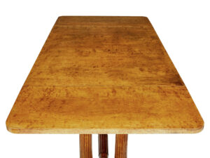 19th Century Burr Birch Biedermeier Sofa Table — thumbnail 6