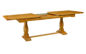 English Made Solid Oak Extending Dining Table — thumbnail 7