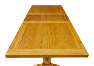 English Made Solid Oak Extending Dining Table — thumbnail 4