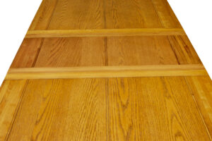 English Made Solid Oak Extending Dining Table — thumbnail 3
