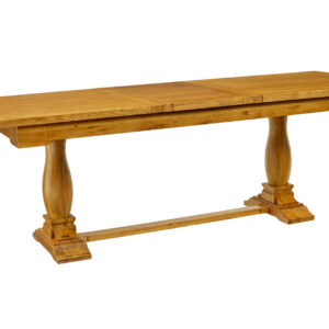 ENGLISH MADE SOLID OAK EXTENDING DINING TABLE