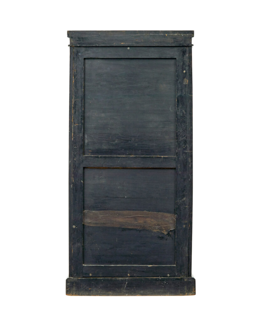 Early Victorian Burr Walnut Wellington Chest — image 7