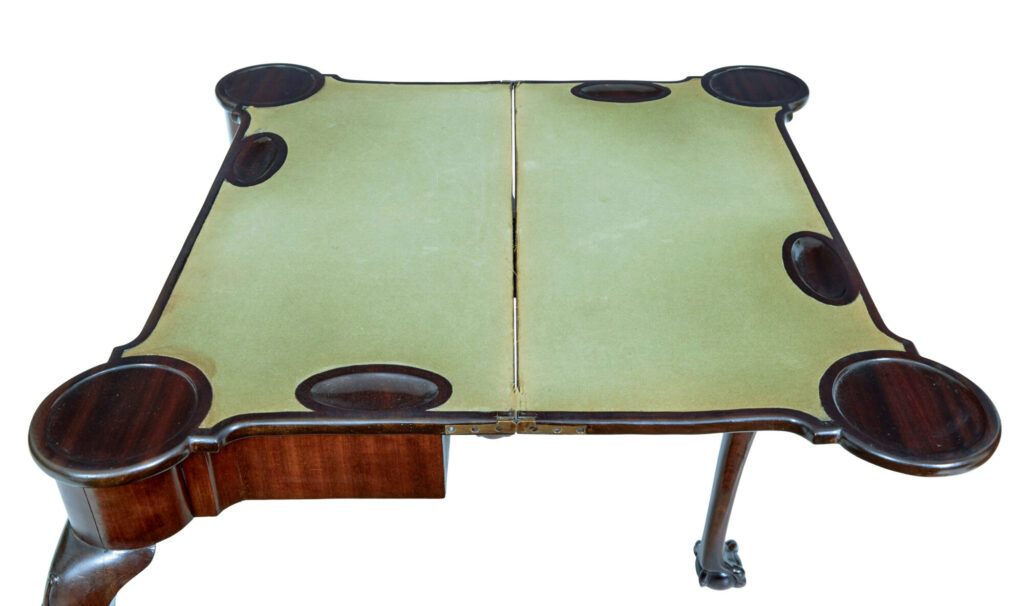 19th Century Chippendale Revival Mahogany Card Table — image 6