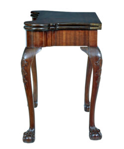 19th Century Chippendale Revival Mahogany Card Table — thumbnail 2