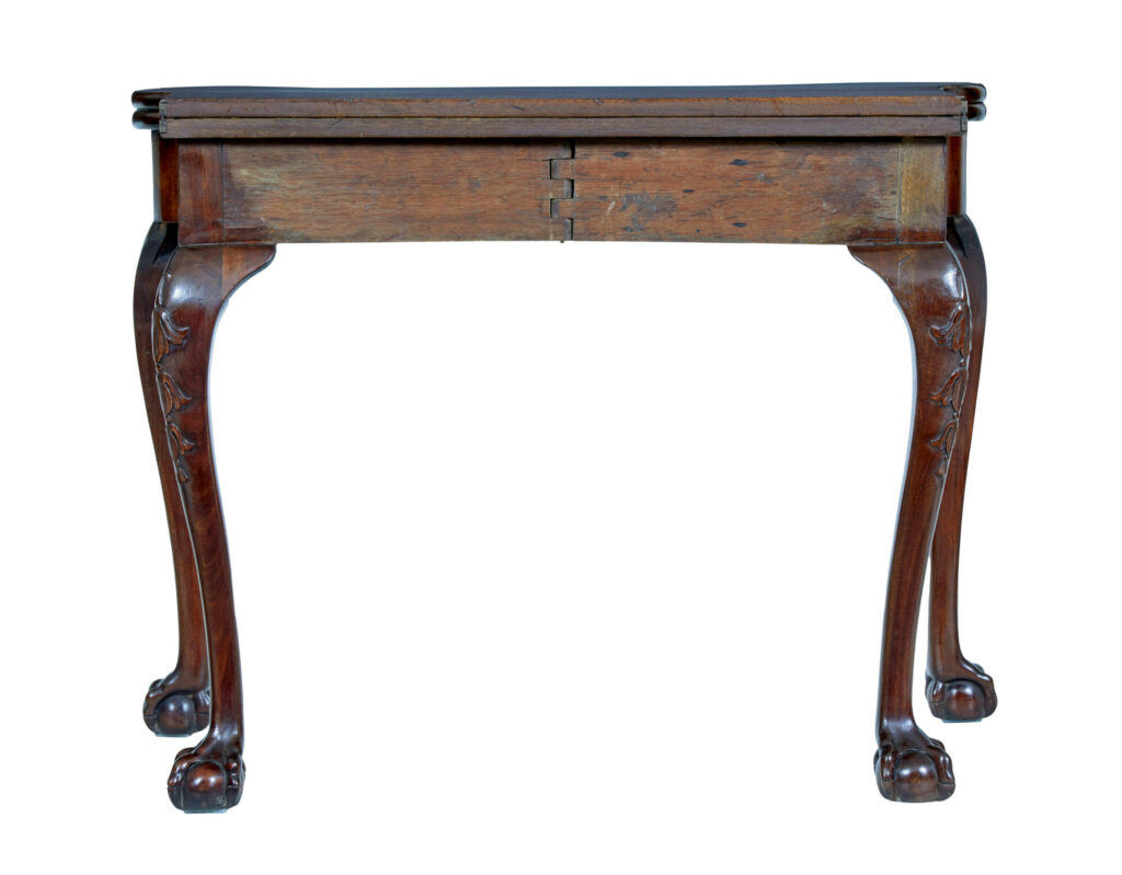 19th Century Chippendale Revival Mahogany Card Table — image 9