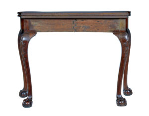 19th Century Chippendale Revival Mahogany Card Table — thumbnail 9