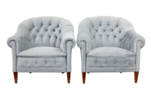 Early 20th Century 3 Piece Button Back Living Room Suite — thumbnail 14