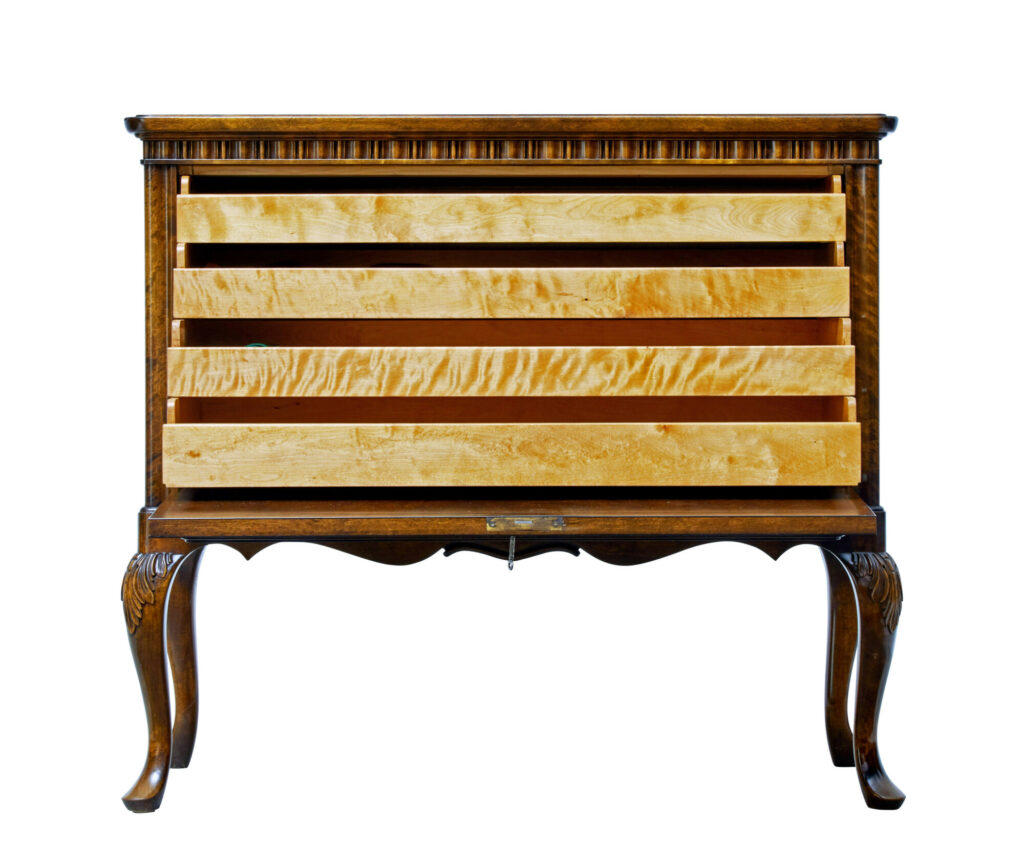 20th Century Burr Birch Cutlery Chest by Bodafors — image 2
