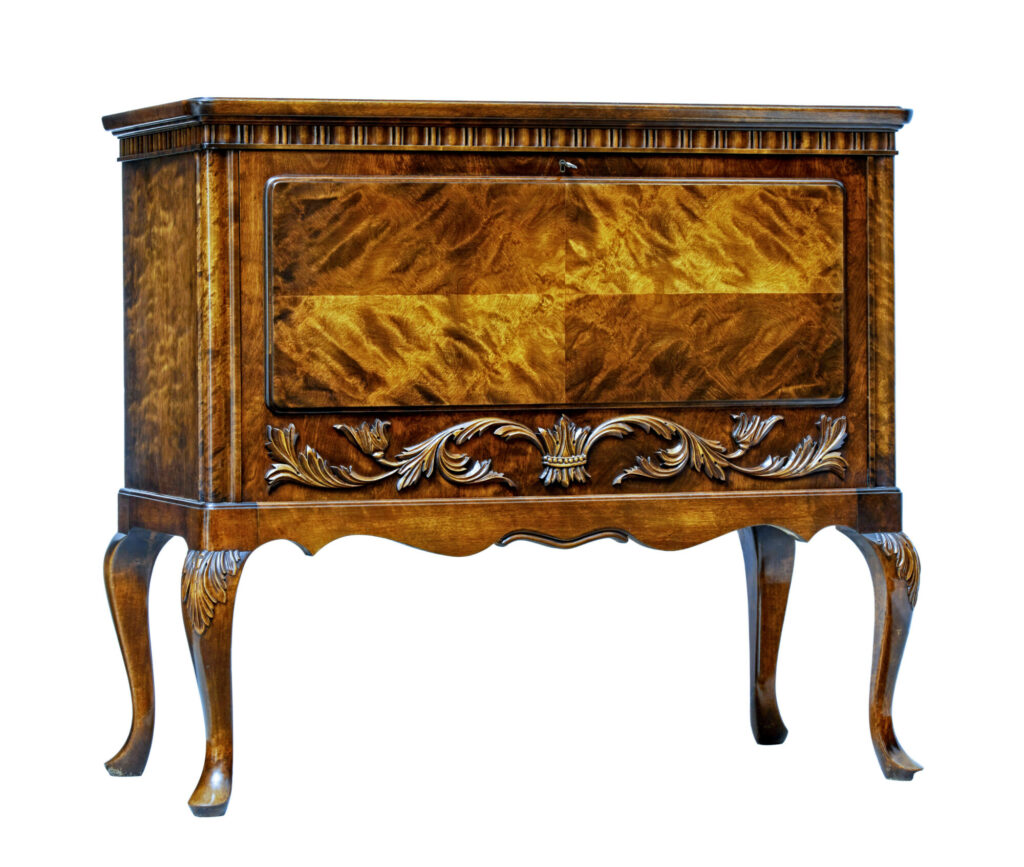 20TH CENTURY BURR BIRCH CUTLERY CHEST BY BODAFORS