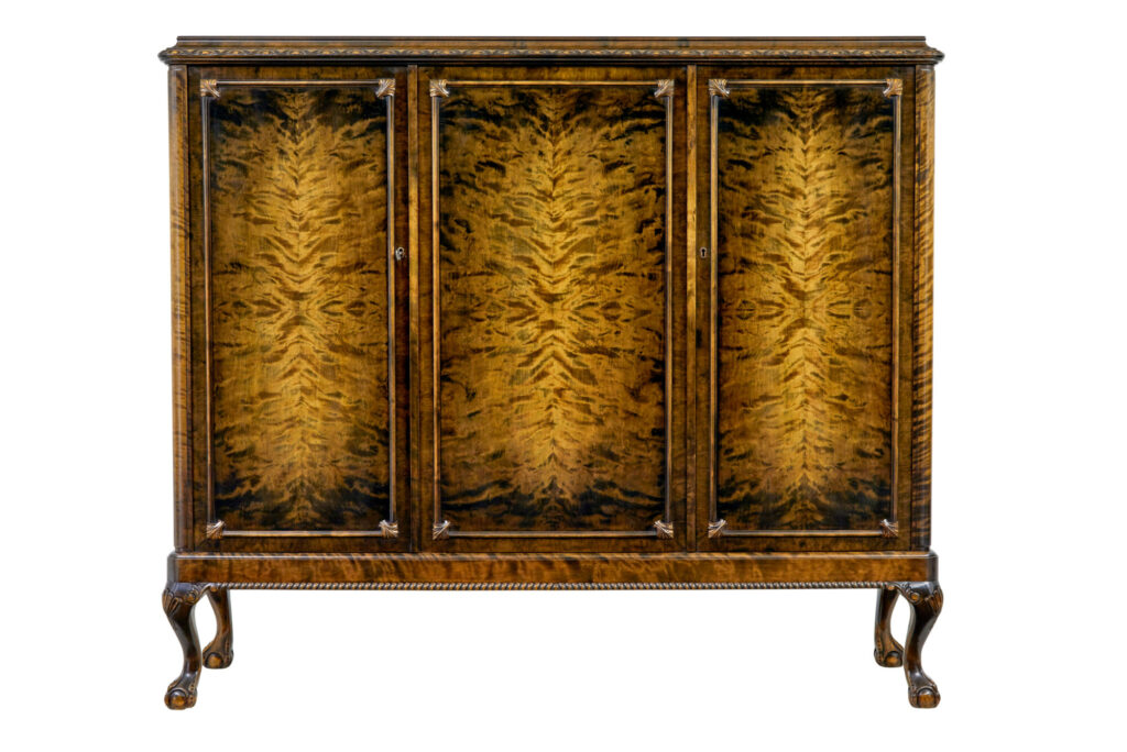 Swedish Mid Century Burr Birch Fitted Sideboard — image 10