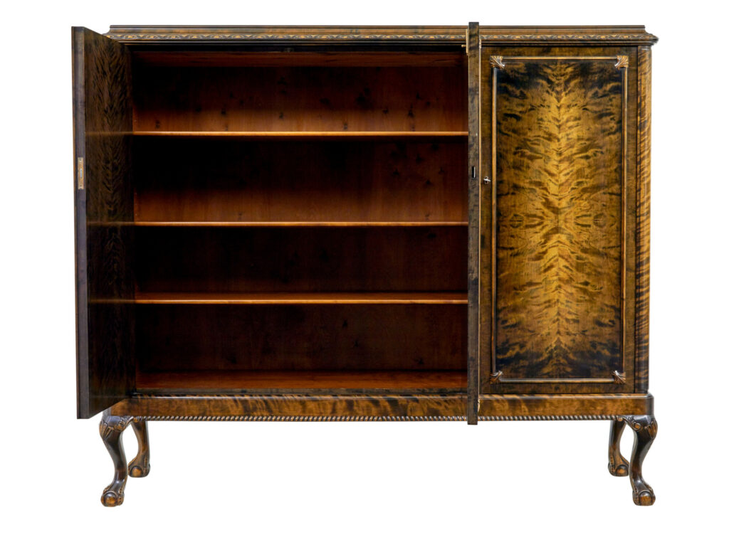 Swedish Mid Century Burr Birch Fitted Sideboard — image 8