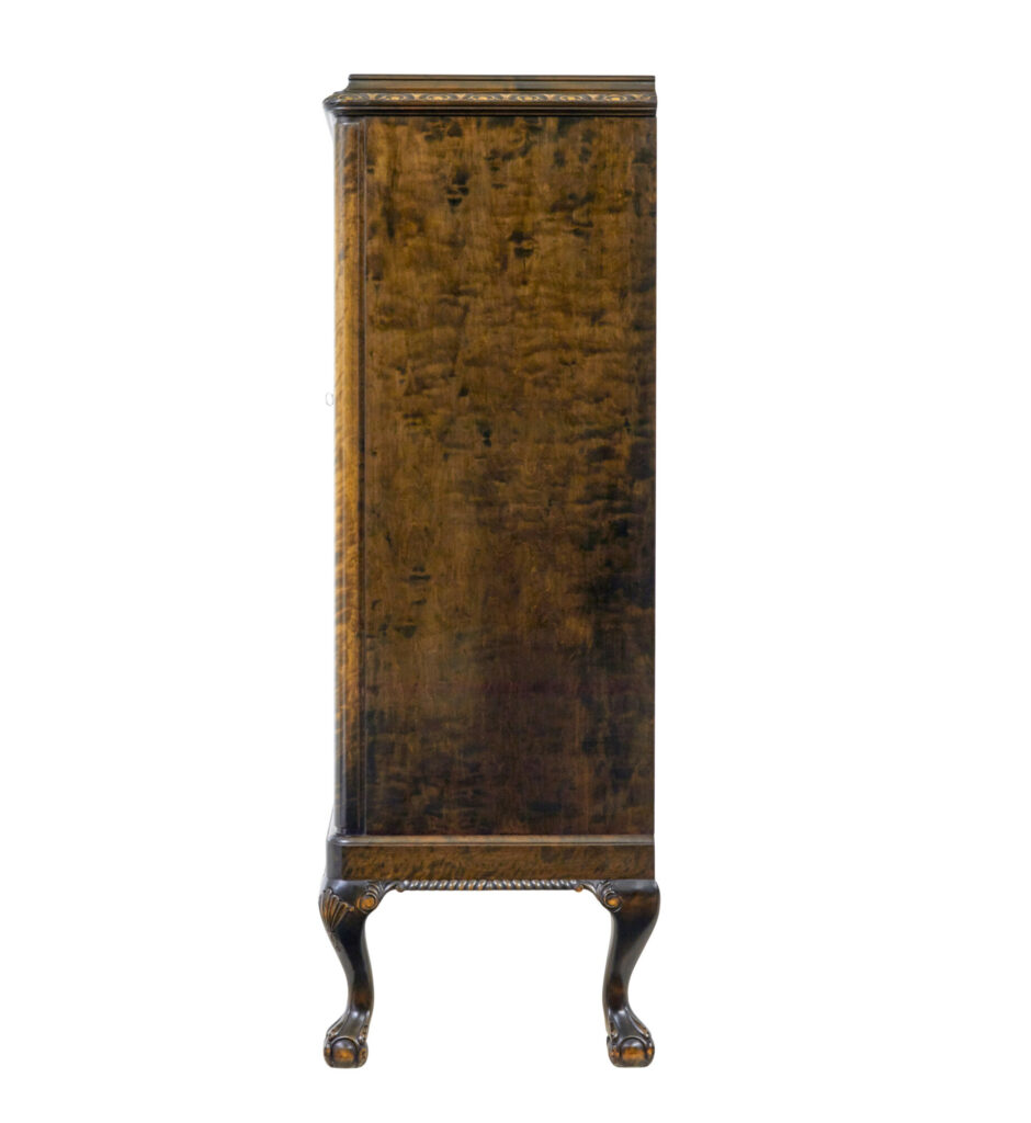 Swedish Mid Century Burr Birch Fitted Sideboard — image 4