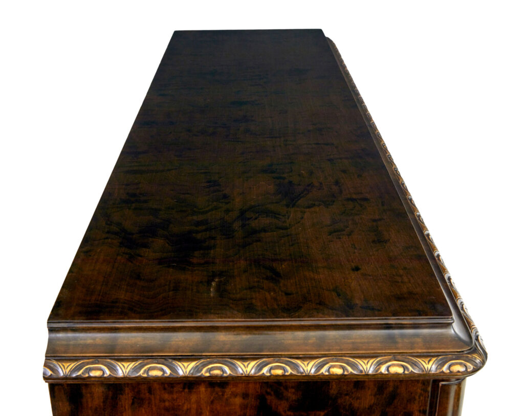 Swedish Mid Century Burr Birch Fitted Sideboard — image 3