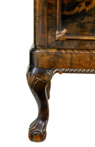 Swedish Mid Century Burr Birch Fitted Sideboard — thumbnail 2