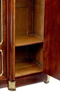 19th Century French Empire Revival Mahogany Cabinet — thumbnail 2