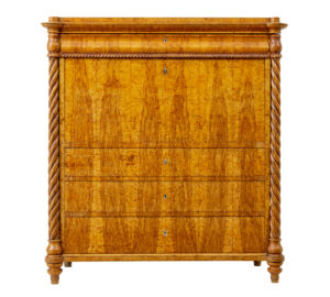 Mid 19th Century Swedish Burr Birch Escritoire — thumbnail 12