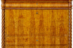 Mid 19th Century Swedish Burr Birch Escritoire — thumbnail 8