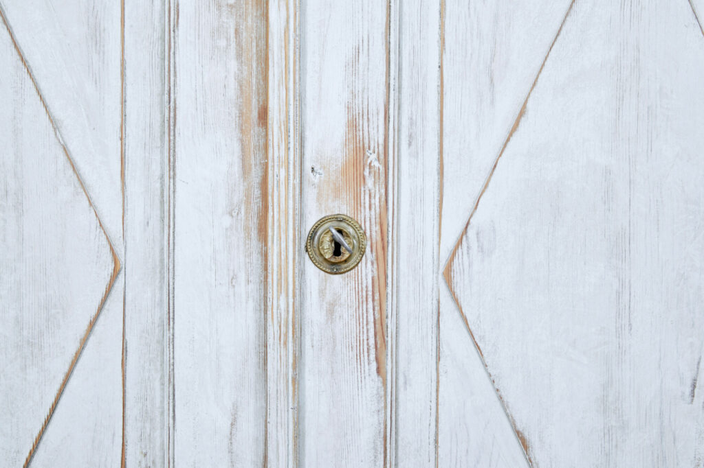 Swedish 19th Century Painted Pine Cupboard — image 5