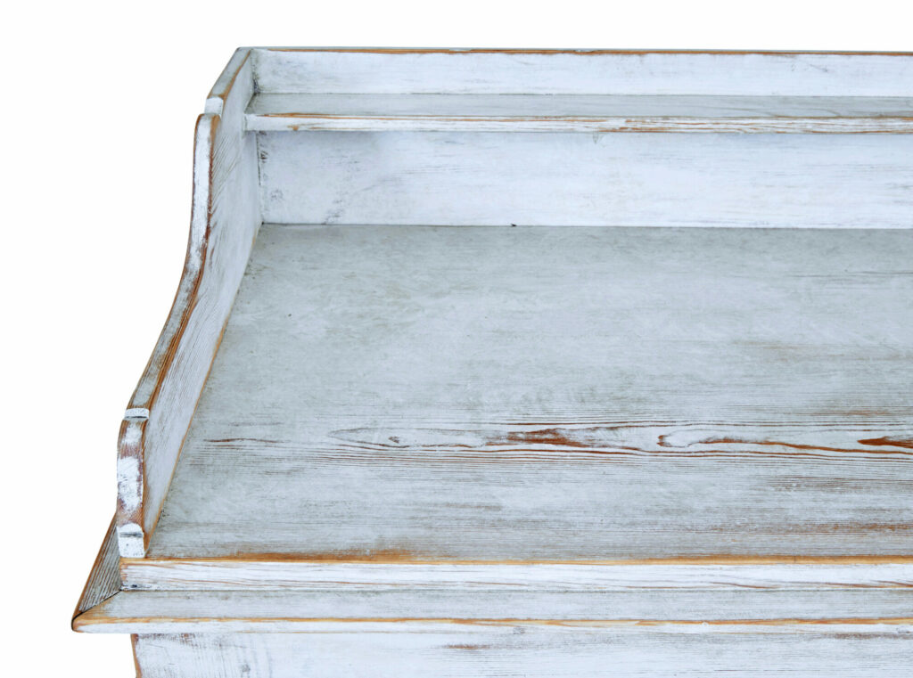 Swedish 19th Century Painted Pine Cupboard — image 3