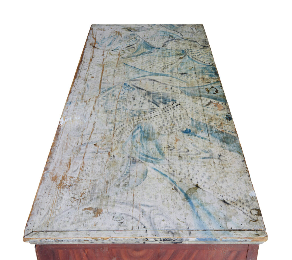 19th Century Hand Painted Swedish Chest of Drawers — image 4