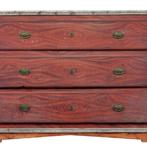 19TH CENTURY HAND PAINTED SWEDISH CHEST OF DRAWERS