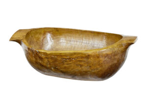 HAND POLISHED LARGE EARLY 20TH CENTURY CARVED BOWL