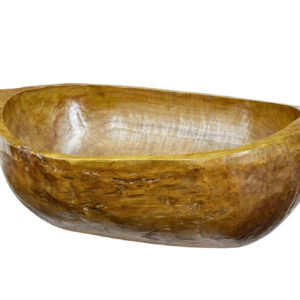 HAND POLISHED LARGE EARLY 20TH CENTURY CARVED BOWL