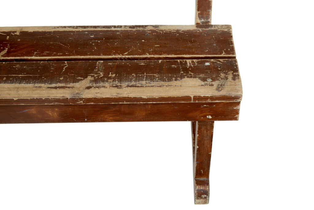 Pair of Scandinavian Painted Pine Benches — image 3
