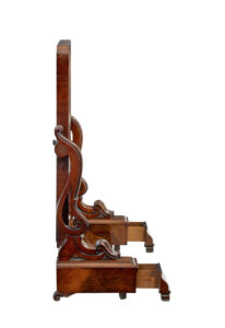 Large 19th Century Early Victorian Mahogany Vanity Mirror — thumbnail 6