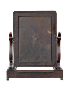 Large 19th Century Early Victorian Mahogany Vanity Mirror — thumbnail 5