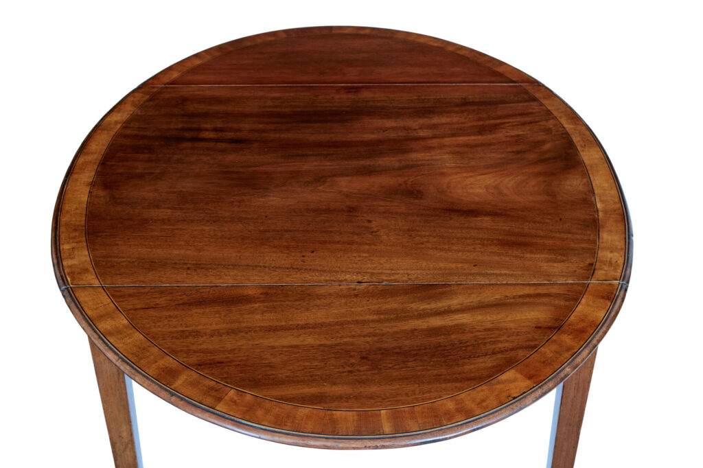 19th Century Late Regency Cross Banded Side Table — image 4