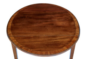 19th Century Late Regency Cross Banded Side Table — thumbnail 4