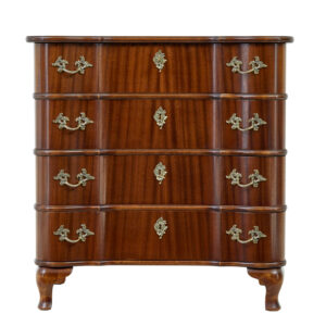 SCANDINAVIAN MID CENTURY BAROQUE REVIVAL CHEST OF DRAWERS