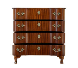 Scandinavian Mid Century Baroque Revival Chest of Drawers — thumbnail 7