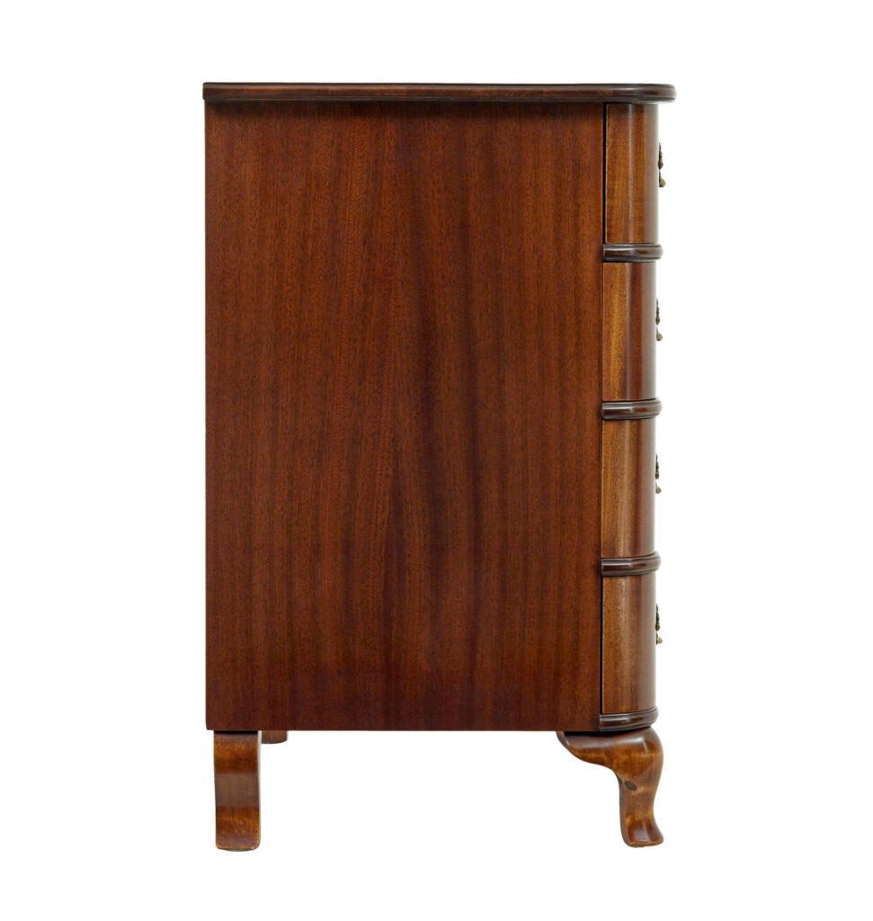 Scandinavian Mid Century Baroque Revival Chest of Drawers — image 4