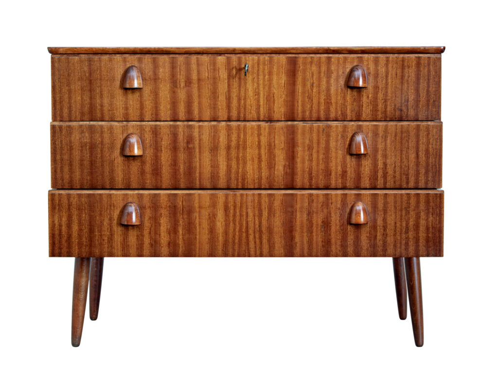 Mid Century Scandinavian Teak Chest of Drawers — image 6