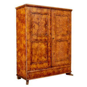 19TH CENTURY TRADITIONAL SWEDISH PAINTED PINE CUPBOARD