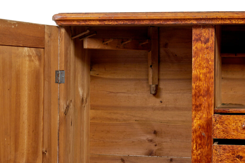 19th Century Traditional Swedish Painted Pine Cupboard — image 8