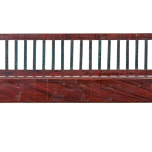 MID 19TH CENTURY RUSTIC SWEDISH HAND PAINTED PINE BENCH