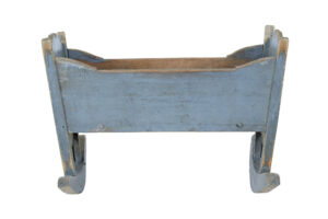Mid 19th Century Swedish Painted Pine Rocking Cradle — thumbnail 6