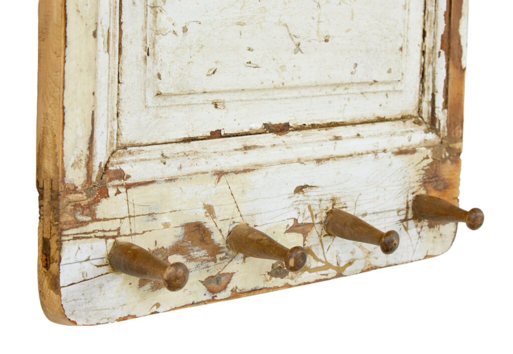 Swedish Painted Pine Coat Hooks — image 4