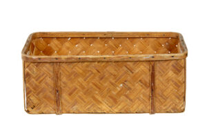 Swedish Rustic 19th Century Pine Woven Basket — thumbnail 5