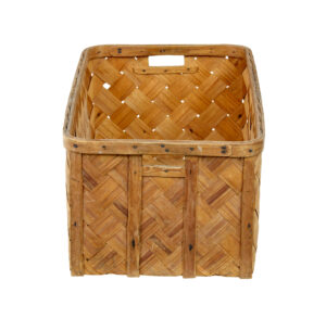 Swedish Rustic 19th Century Pine Woven Basket — thumbnail 4