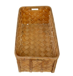 Swedish Rustic 19th Century Pine Woven Basket — thumbnail 2